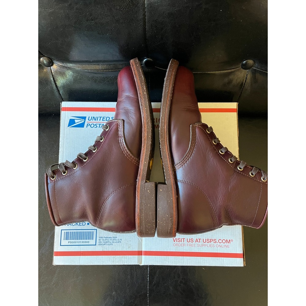 Chippewa Cordovan Leather‎ Service Boots Burgundy - Picture 6 of 8